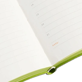 Ежедневник недатированный Bruno Visconti Boston искусственная кожа А5 136 листов чёрный (зелёный обрез), 3-228/04