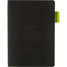 Ежедневник недатированный Bruno Visconti Boston искусственная кожа А5 136 листов чёрный (зелёный обрез), 3-228/04