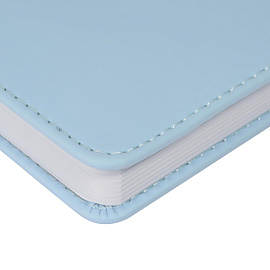 Ежедневник недатированный Attache Velvet искусственная кожаSoft Touch А6+ 136 листов голубой