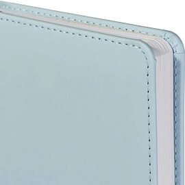 Ежедневник недатированный Attache Velvet искусственная кожаSoft Touch А6+ 136 листов голубой