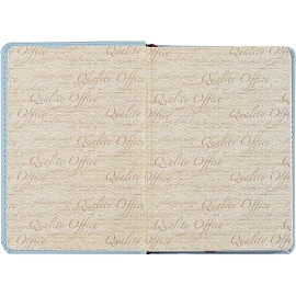 Ежедневник недатированный Attache Velvet искусственная кожаSoft Touch А6+ 136 листов голубой