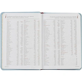 Ежедневник недатированный Attache Velvet искусственная кожаSoft Touch А6+ 136 листов голубой