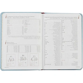 Ежедневник недатированный Attache Velvet искусственная кожаSoft Touch А6+ 136 листов голубой