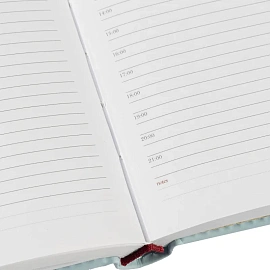 Ежедневник недатированный Attache Velvet искусственная кожаSoft Touch А6+ 136 листов голубой