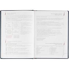 Ежедневник недатированный Attache Leader искусственная кожа А5 136 листов синий