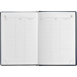 Ежедневник недатированный Attache Leader искусственная кожа А5 136 листов синий