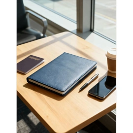 Ежедневник недатированный Attache Leader искусственная кожа А5 136 листов синий