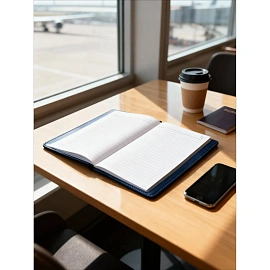 Ежедневник недатированный Attache Leader искусственная кожа А5 136 листов синий