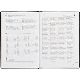 Ежедневник недатированный Attache Leader искусственная кожа А5 136 листов чёрный