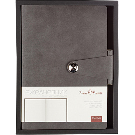 Ежедневник недатированный Bruno Visconti Primavera искусственная кожа А5 136 листов серый, 3-536/04