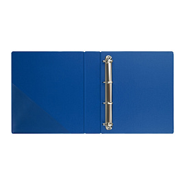 Папка на 4 кольцах OfficeSpace, панорама, А4, 65мм, ПВХ, синяя фото Папка на 4 кольцах OfficeSpace, панорама, А4, 65мм, ПВХ, синяя