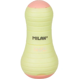 Ластик-точилка Milan Sway Pastel ПВХ фигурный 30х30х61 мм