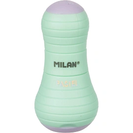 Ластик-точилка Milan Sway Pastel ПВХ фигурный 30х30х61 мм