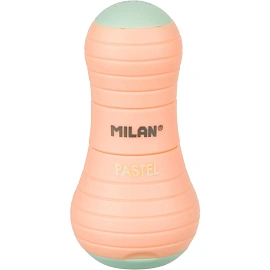 Ластик-точилка Milan Sway Pastel ПВХ фигурный 30х30х61 мм
