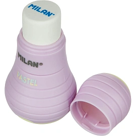 Ластик-точилка Milan Sway Pastel ПВХ фигурный 30х30х61 мм