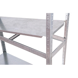 Стеллаж металлический First HIT оцинкованный 4 полки (металлик, 912х300х1824 мм)