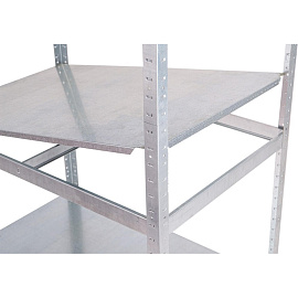 Стеллаж металлический First HIT оцинкованный 4 полки (металлик, 912х600х1824 мм)