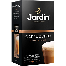 Кофе порционный растворимый Jardin 3 в 1 Cappuccino 8 пакетиков по 18 г
