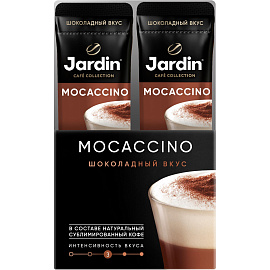 Кофе порционный растворимый Jardin 3 в 1 Mocaccino 8 пакетиков по 18 г фото Кофе порционный растворимый Jardin 3 в 1 Mocaccino 8 пакетиков по 18 г