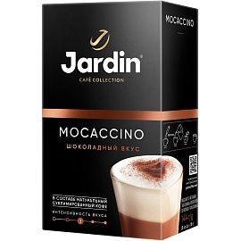 Кофе порционный растворимый Jardin 3 в 1 Mocaccino 8 пакетиков по 18 г фото Кофе порционный растворимый Jardin 3 в 1 Mocaccino 8 пакетиков по 18 г