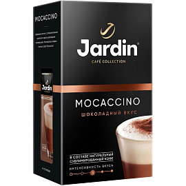 Кофе порционный растворимый Jardin 3 в 1 Mocaccino 8 пакетиков по 18 г фото Кофе порционный растворимый Jardin 3 в 1 Mocaccino 8 пакетиков по 18 г