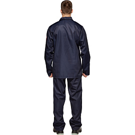Костюм для защиты от кислот и щелочей КЩС из лавсана темно-синий (размер 52-54, рост 170-176)