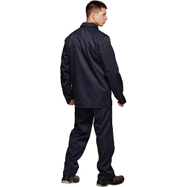 Костюм для защиты от кислот и щелочей КЩС из лавсана темно-синий (размер 56-58, рост 182-188)