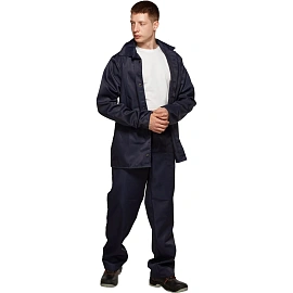 Костюм для защиты от кислот и щелочей КЩС из лавсана темно-синий (размер 56-58, рост 182-188)