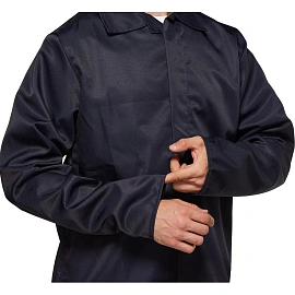 Костюм для защиты от кислот и щелочей КЩС из лавсана темно-синий (размер 56-58, рост 182-188)