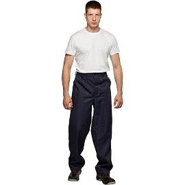 Костюм для защиты от кислот и щелочей КЩС из лавсана темно-синий (размер 56-58, рост 182-188)