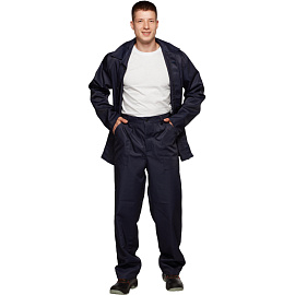 Костюм для защиты от кислот и щелочей КЩС из лавсана темно-синий (размер 60-62, рост 182-188)