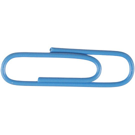 Скрепки канцелярские 28 мм Attache Bright Colours металлические с полимерным покрытием (100 штук в упаковке)