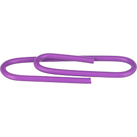 Скрепки канцелярские 28 мм Attache Bright Colours металлические с полимерным покрытием (100 штук в упаковке)