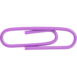 Скрепки канцелярские 28 мм Attache Bright Colours металлические с полимерным покрытием (100 штук в упаковке)