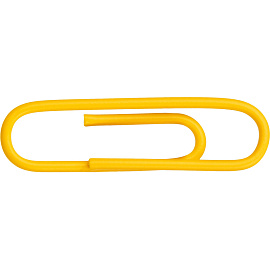 Скрепки канцелярские 28 мм Attache Bright Colours металлические с полимерным покрытием (100 штук в упаковке)