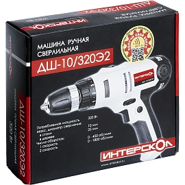 Дрель-шуруповерт сетевая Интерскол ДШ-10/320Э2 320 Вт (220.1.1.00)