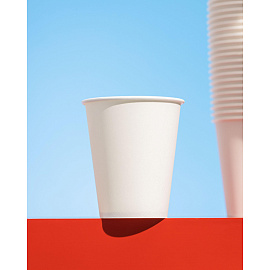 Стакан одноразовый бумажный Комус 150/180 мл белый для вендинговых аппаратов (100 штук в упаковке)