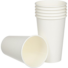 Стакан одноразовый бумажный Комус 300/360 мл белый для вендинговых аппаратов (50 штук в упаковке)