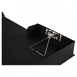 Короб архивный картон/пластик COMIX на кнопке 243x65x325 мм черный до 500 листов