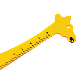 Линейка 15см Мульти-Пульти "Жираф", пластиковая, прозрачная, желтая, европодвес фото Линейка 15см Мульти-Пульти "Жираф", пластиковая, прозрачная, желтая, европодвес