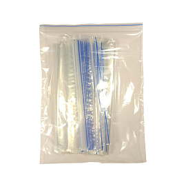 Пакет с замком zip-lock ПВД 18x25 см 60 мкм (100 штук в упаковке)