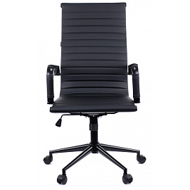 Кресло для руководителя Everprof Rio Black T чёрное (экокожа, металл)