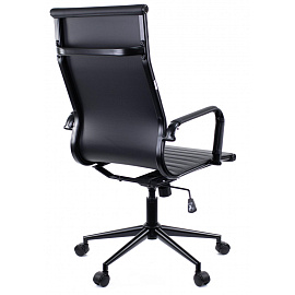 Кресло для руководителя Everprof Rio Black T чёрное (экокожа, металл)