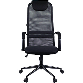 Кресло для руководителя Everprof EP-705 чёрное (сетка/ткань, металл)