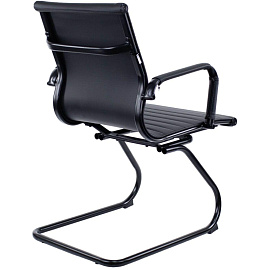 Конференц-кресло Everprof Leo Black черное (экокожа, металл черный)