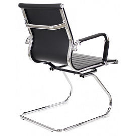 Конференц-кресло Everprof Leo CF черное (экокожа, металл хромированный)