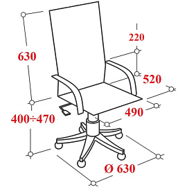Кресло для руководителя Easy Chair 710 T белое (сетка, металл)