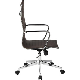 Кресло для руководителя Easy Chair 711 TPU коричневое (экокожа, металл)