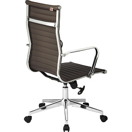 Кресло для руководителя Easy Chair 711 TPU коричневое (экокожа, металл)