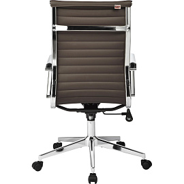 Кресло для руководителя Easy Chair 711 TPU коричневое (экокожа, металл)